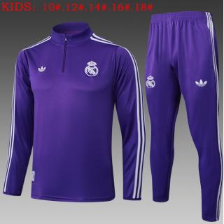 Chándal Real Madrid 2025/26 (Purple half zipper) - NIÑOS